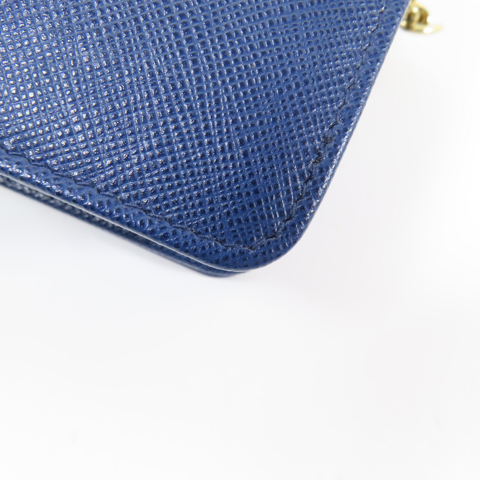 PRADA 牛皮皮革Chain Shoulder Bag金扣鏈帶肩背袋