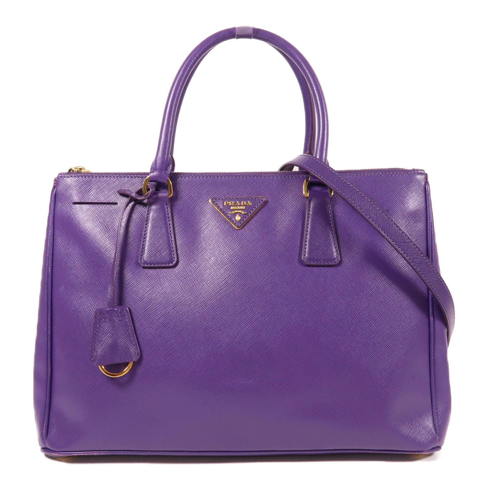 PRADA Saffiano皮革Killer Bag金扣手挽肩背兩用袋