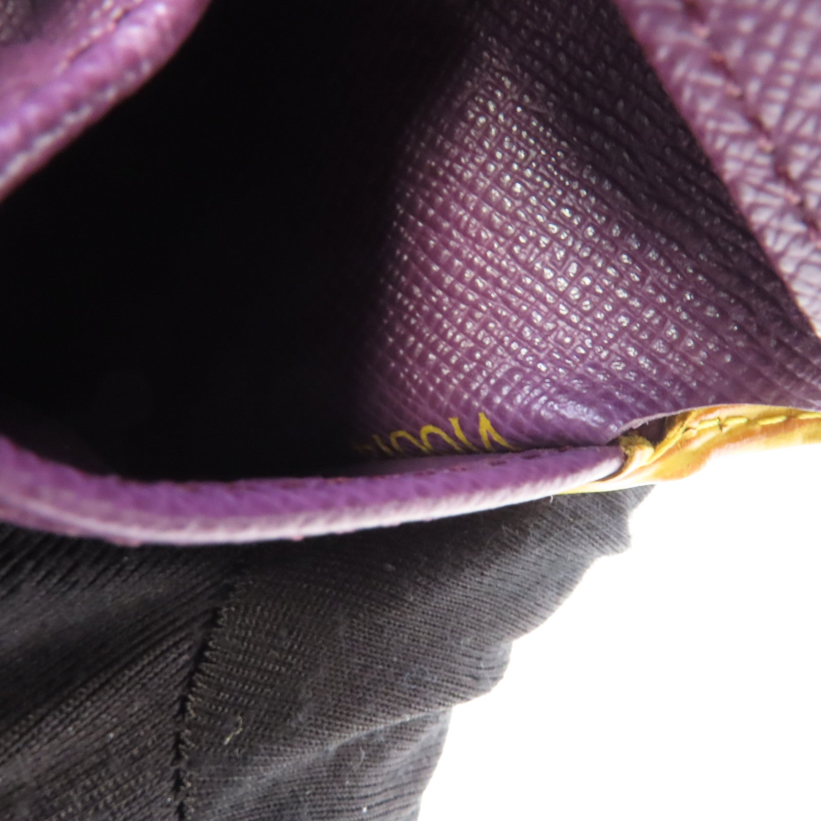 LOUIS VUITTON Epi Macro Wallet金扣錢包橙色/紫色