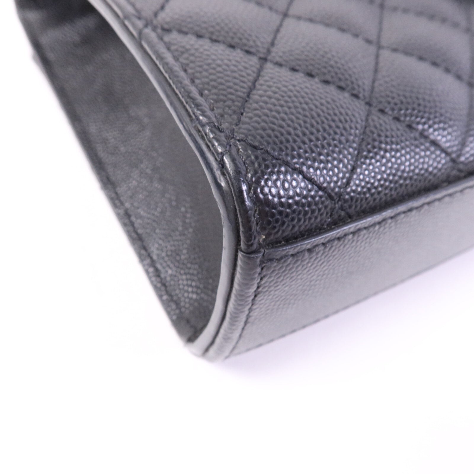 SAINT LAURENT 牛皮皮革Envelope Medium銀扣鏈帶肩背袋