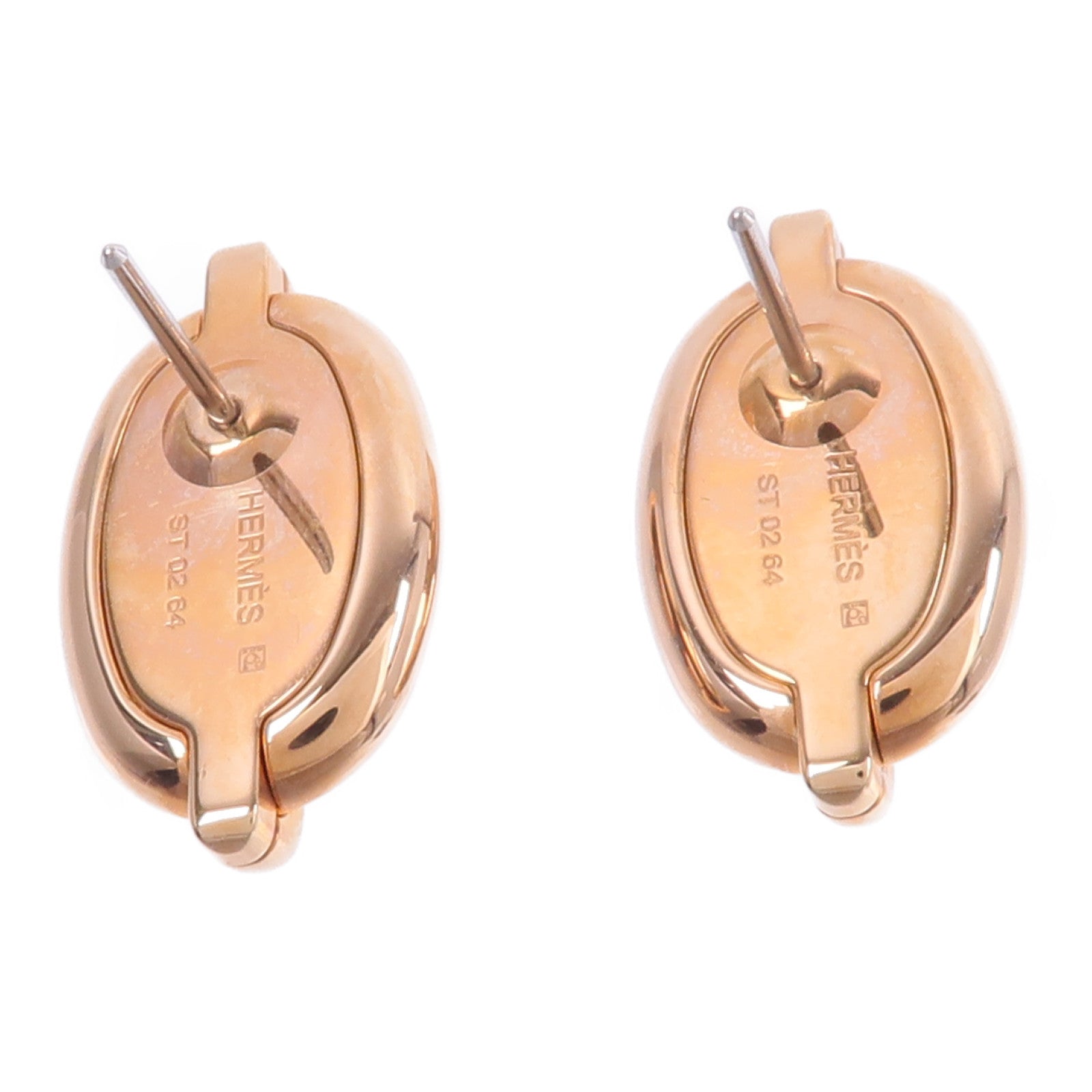 HERMES 【激減優惠】金屬Mini Maillon Earrings耳環