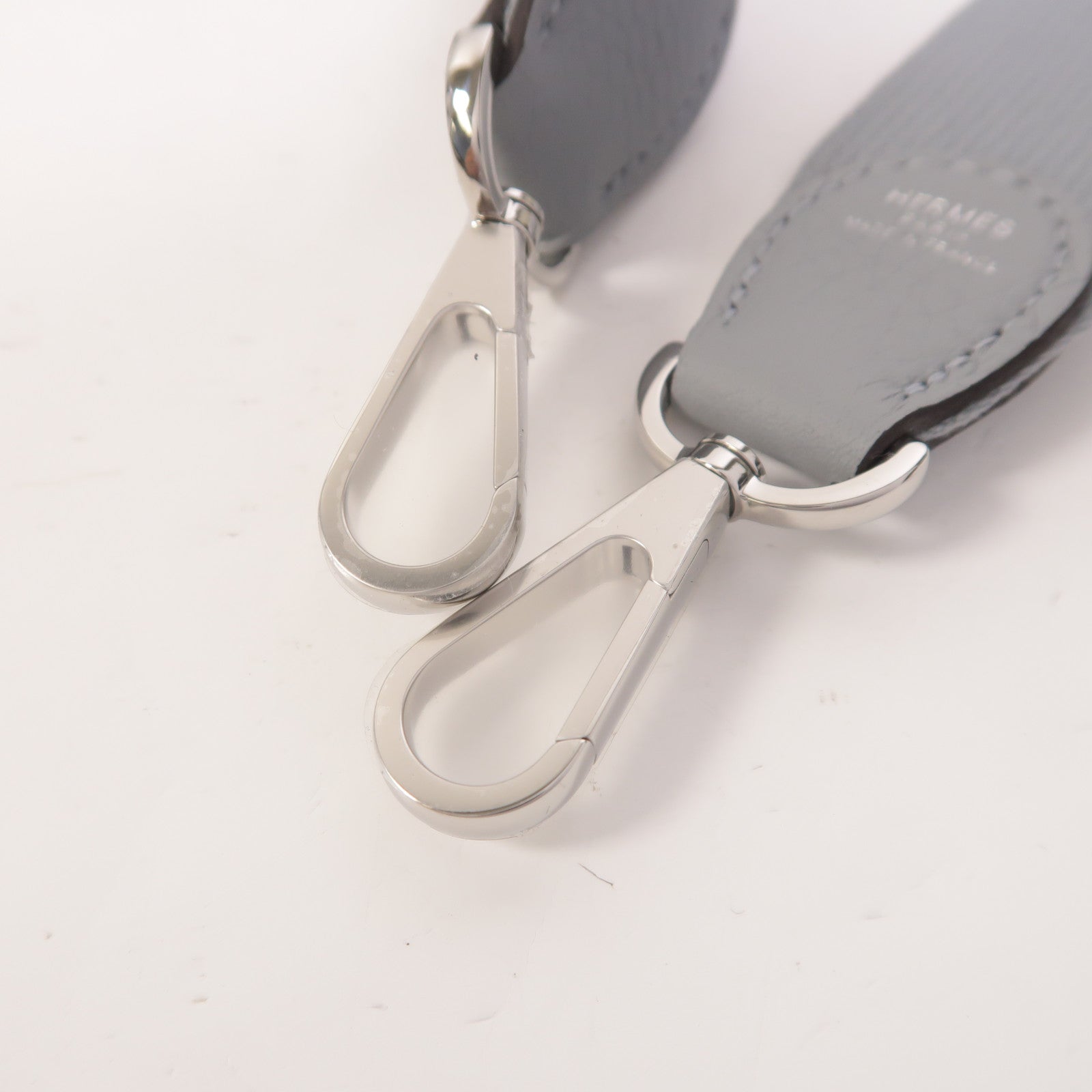 HERMES Clemence皮革Evelyne 23肩背袋Gris Pantin