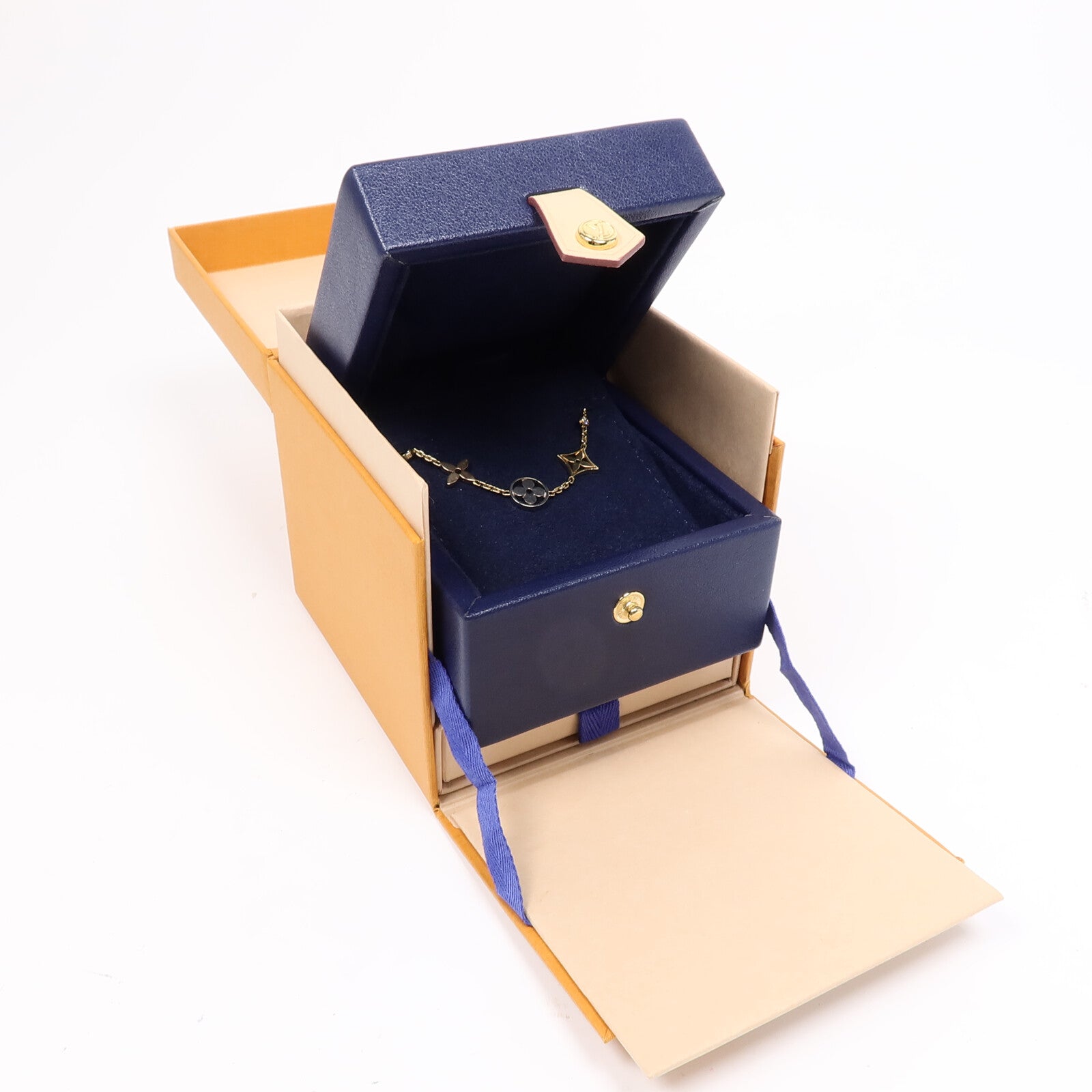 LOUIS VUITTON 18K黃金/白金/玫瑰金Idylle Blossom Bracelet手鏈