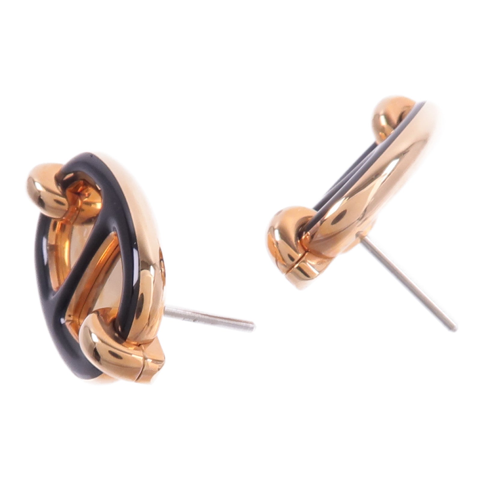 HERMES 【激減優惠】金屬Mini Maillon Earrings耳環
