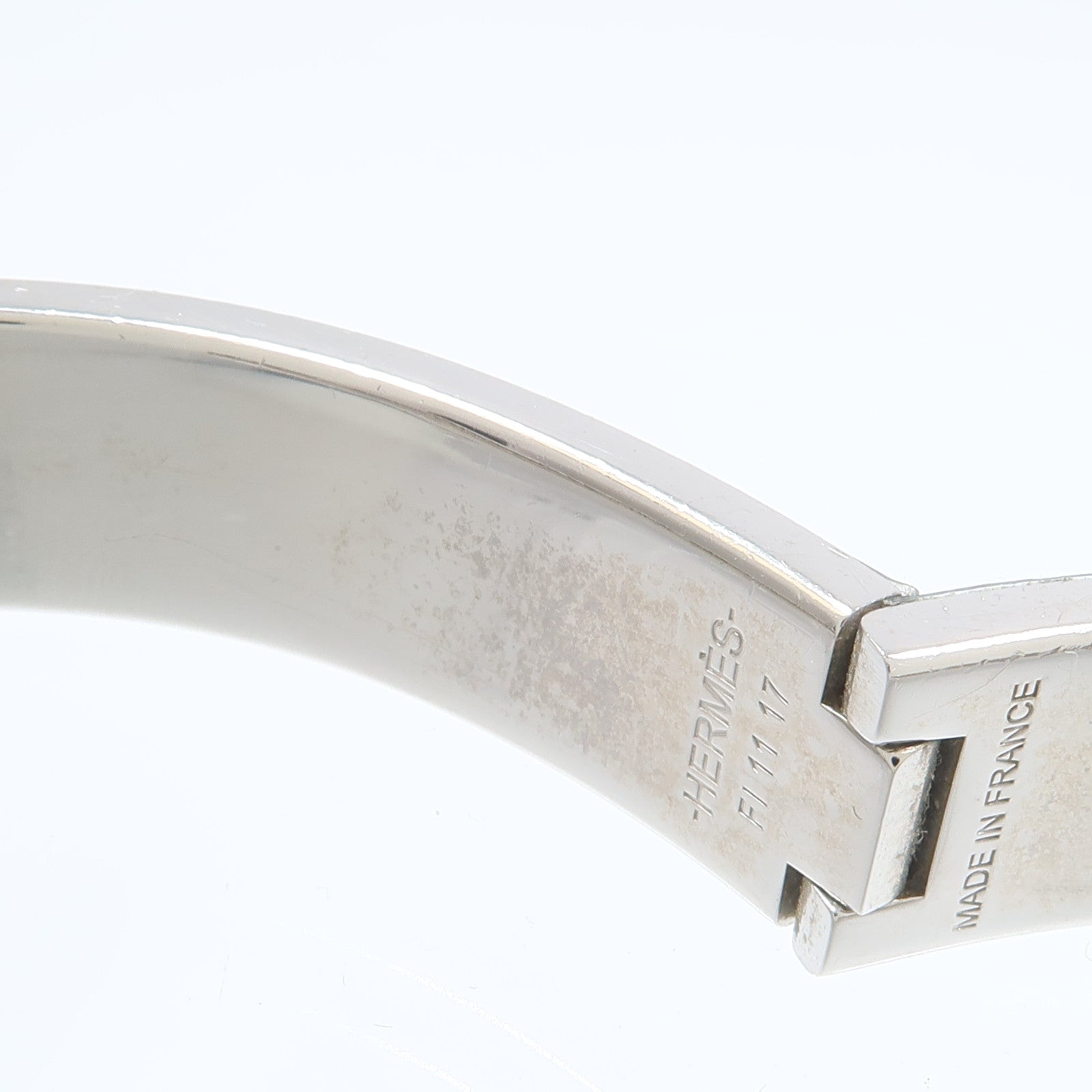 HERMES 琺瑯/金屬Jet Bracelet銀扣手鏈