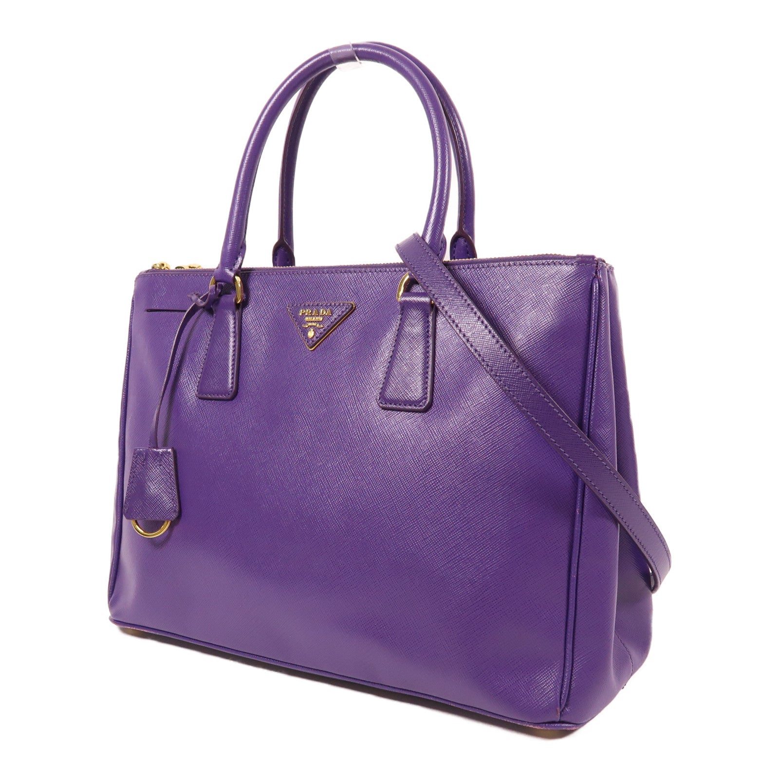 PRADA Saffiano皮革Killer Bag金扣手挽肩背兩用袋