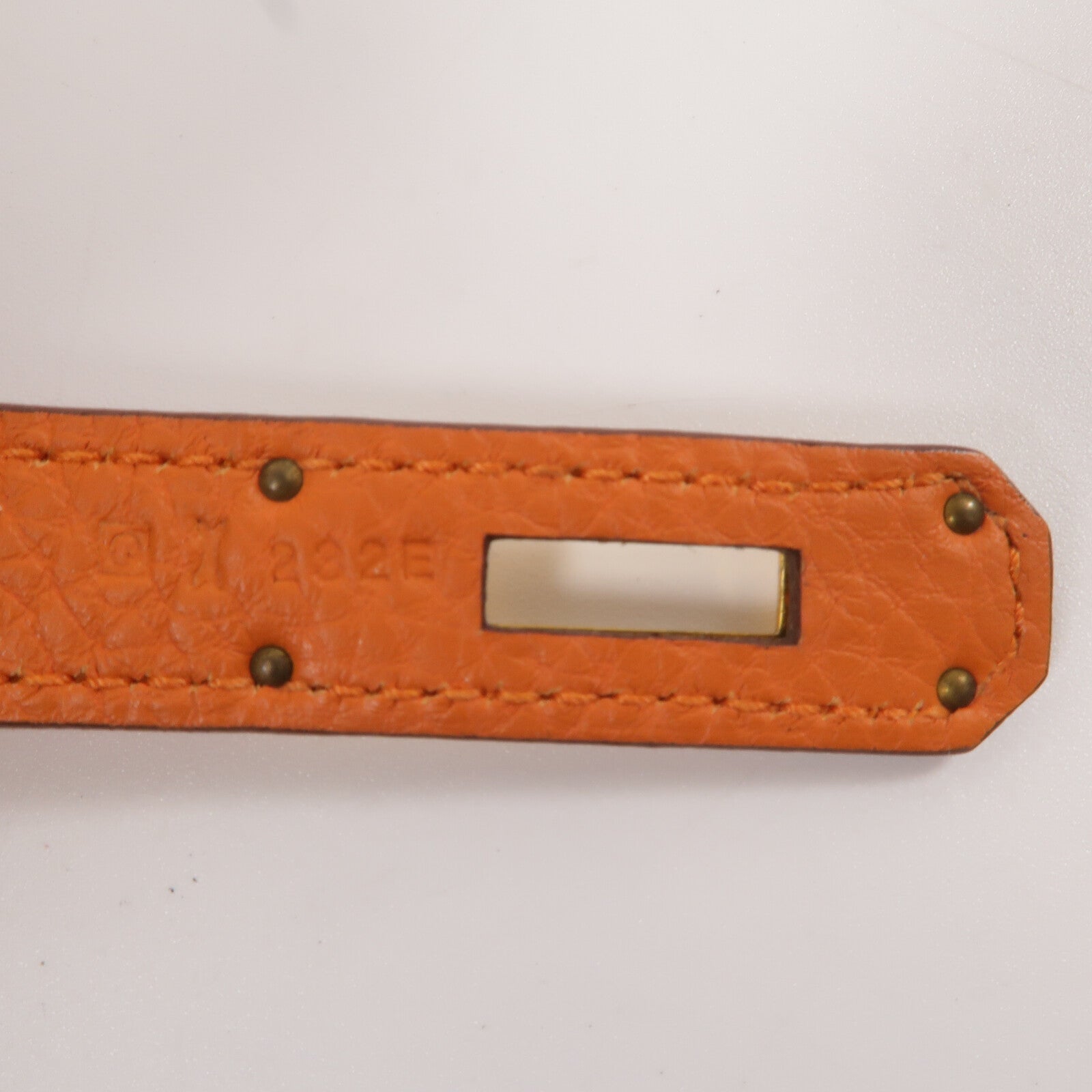 HERMES Togo皮革Kelly 28手挽肩背兩用袋Orange