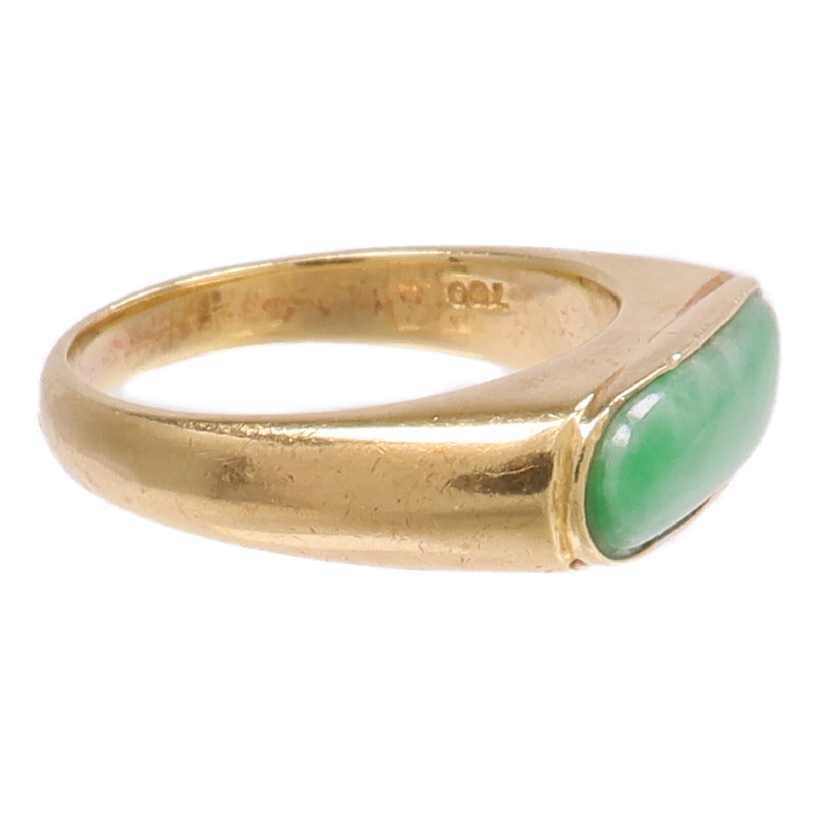 JEWELRY 18K黃金Jade Ring翡翠戒指US#3