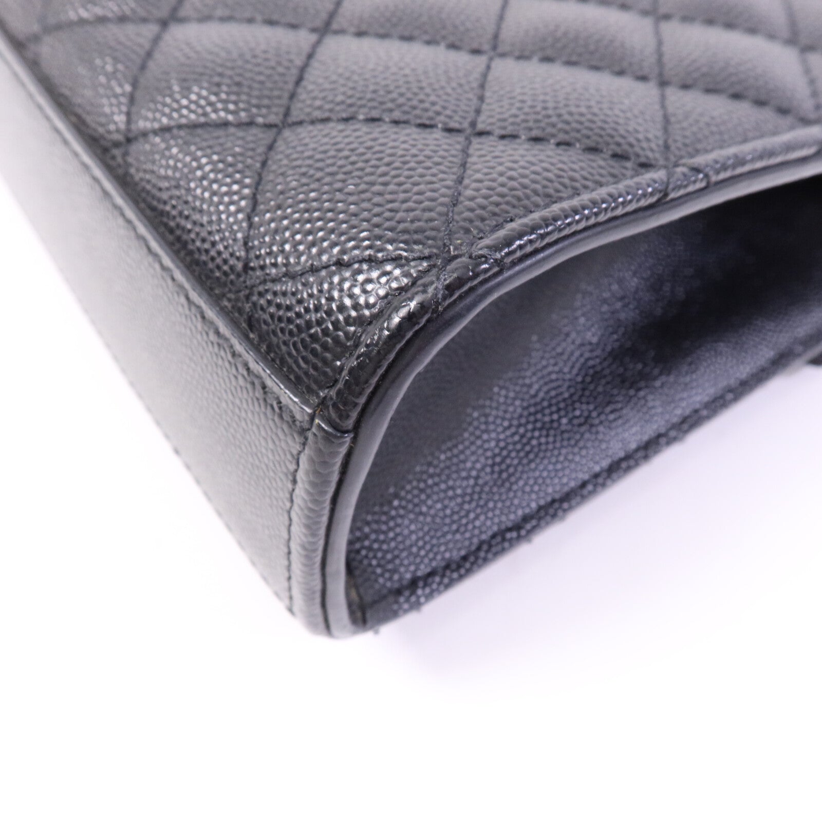SAINT LAURENT 牛皮皮革Envelope Medium銀扣鏈帶肩背袋