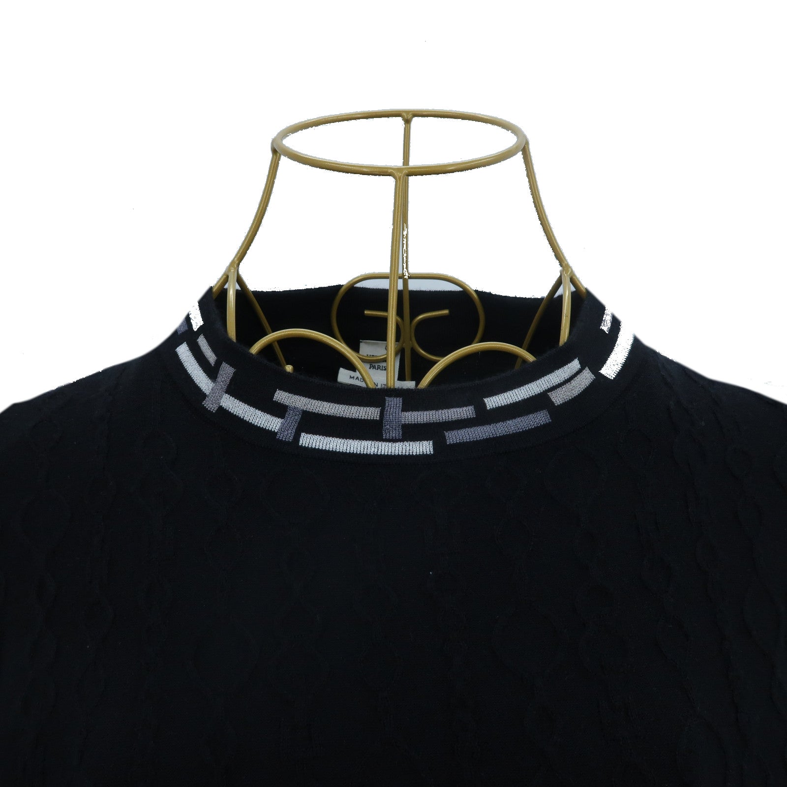 HERMES Cashmere/Silk Do Re Boucles Knit Top針織