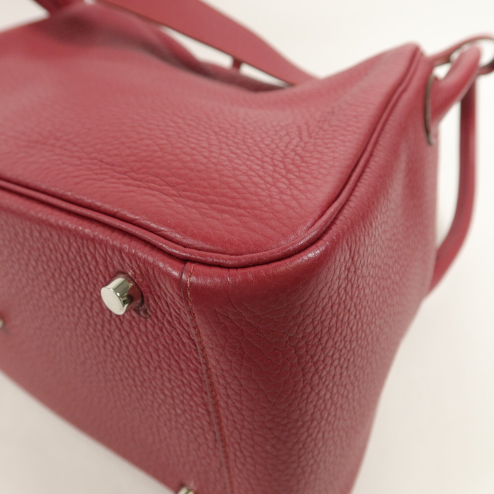 HERMES Clemence皮革Lindy 30肩背袋Ruby