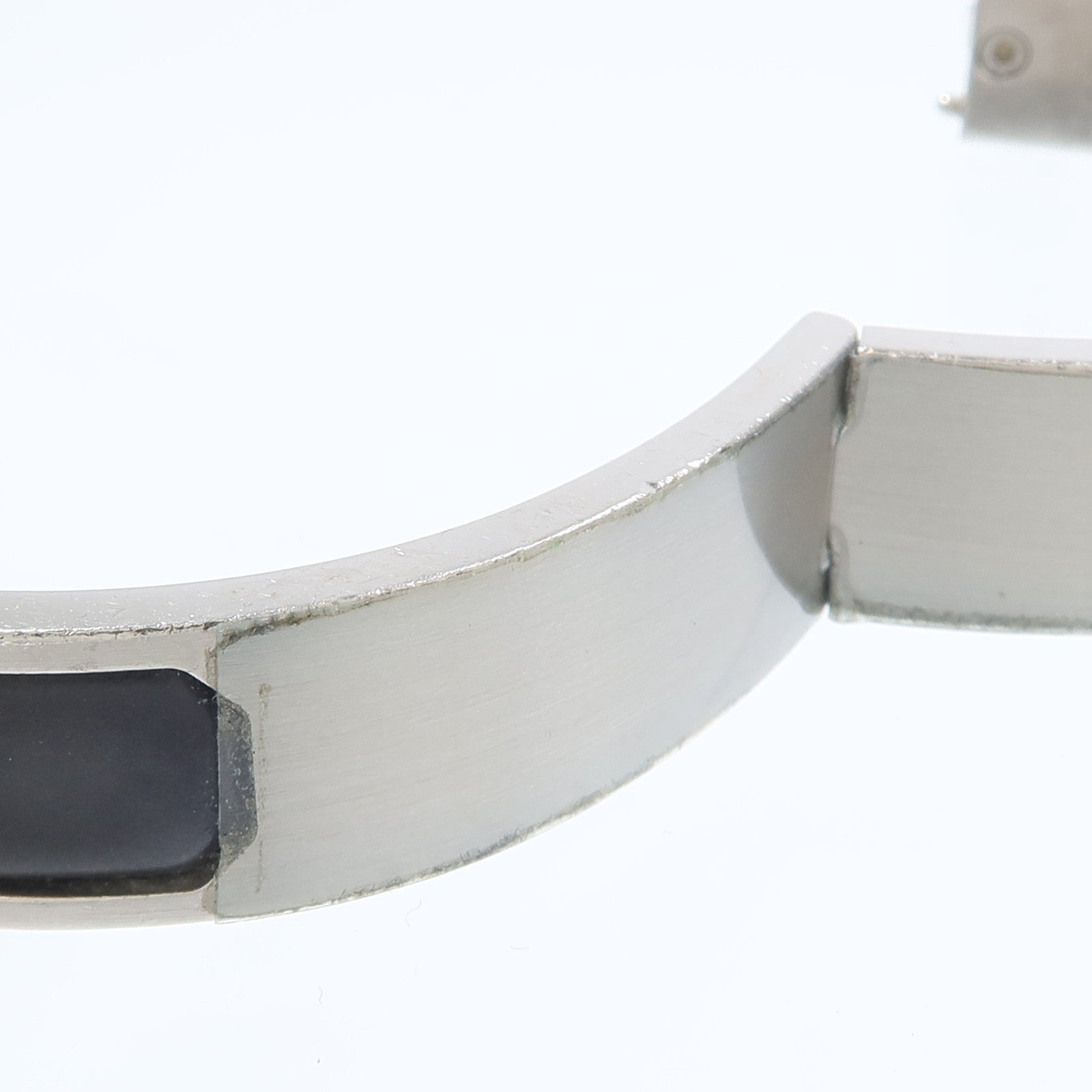 HERMES 琺瑯/金屬Jet Bracelet銀扣手鏈