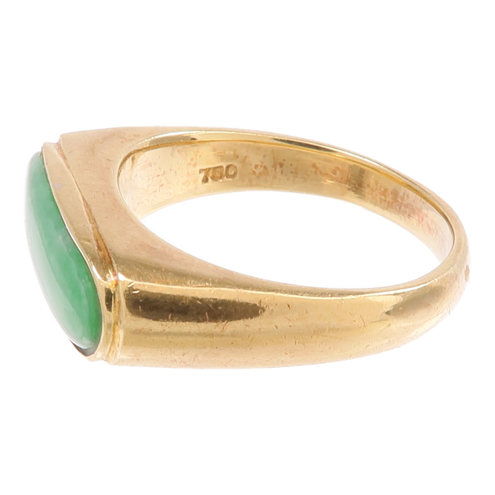 JEWELRY 18K黃金Jade Ring翡翠戒指US#3