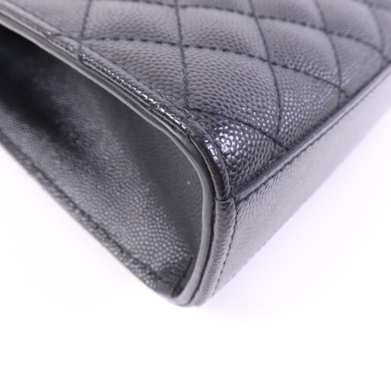 SAINT LAURENT 牛皮皮革Envelope Medium銀扣鏈帶肩背袋