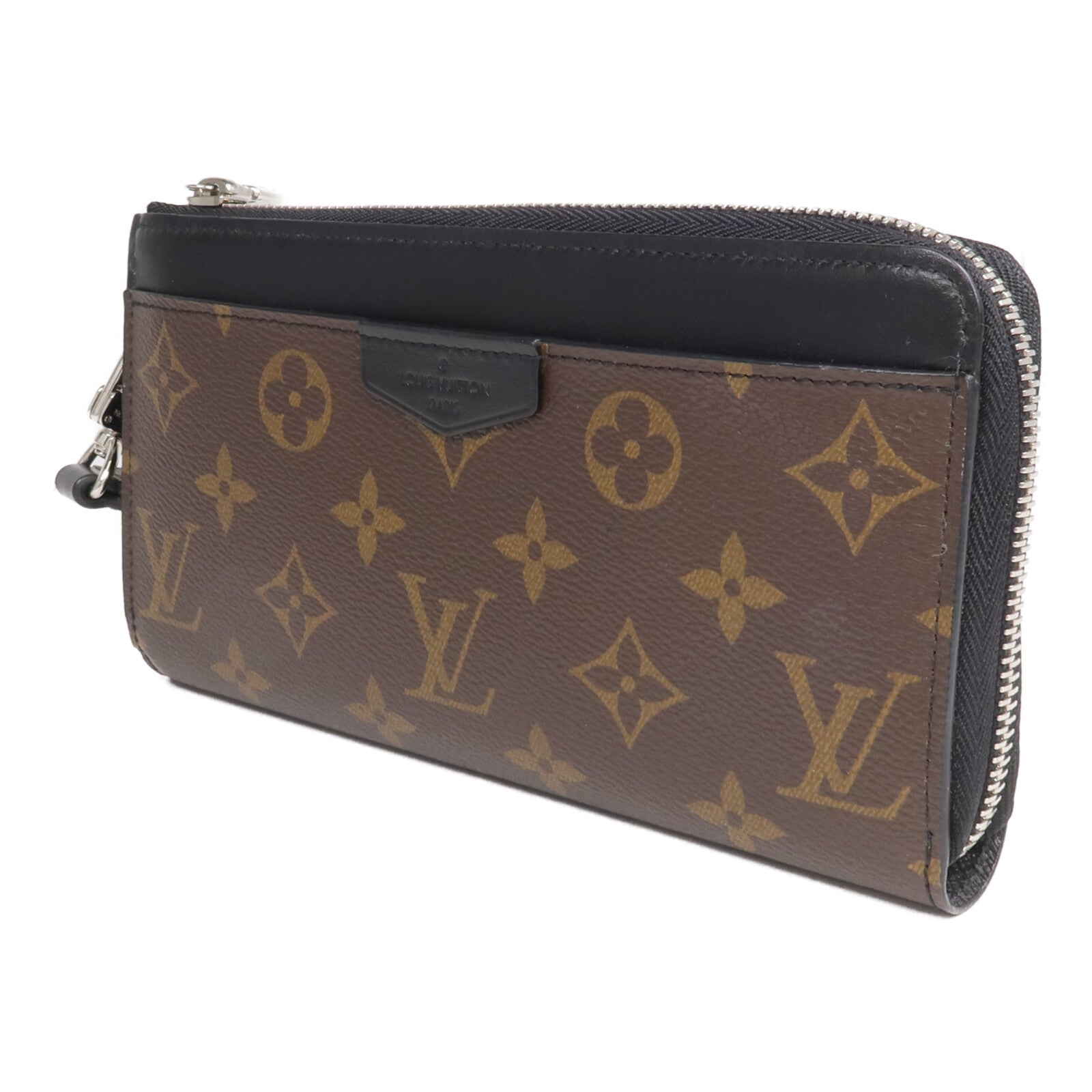 LOUIS VUITTON Monogram Macassar Zippy Dragonne銀扣長錢包