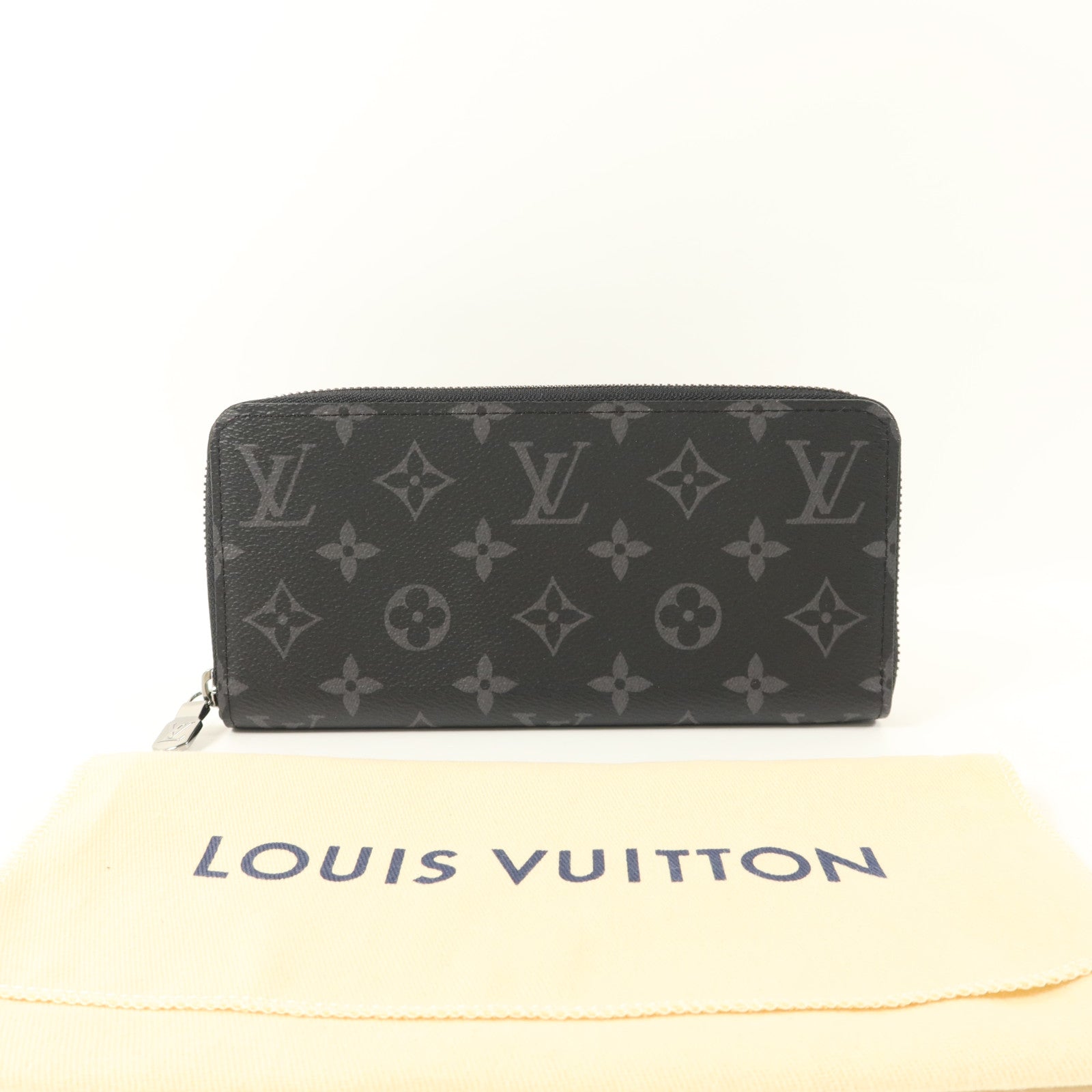 LOUIS VUITTON Monogram Eclipse Zippy Wallet Horizontal長錢包