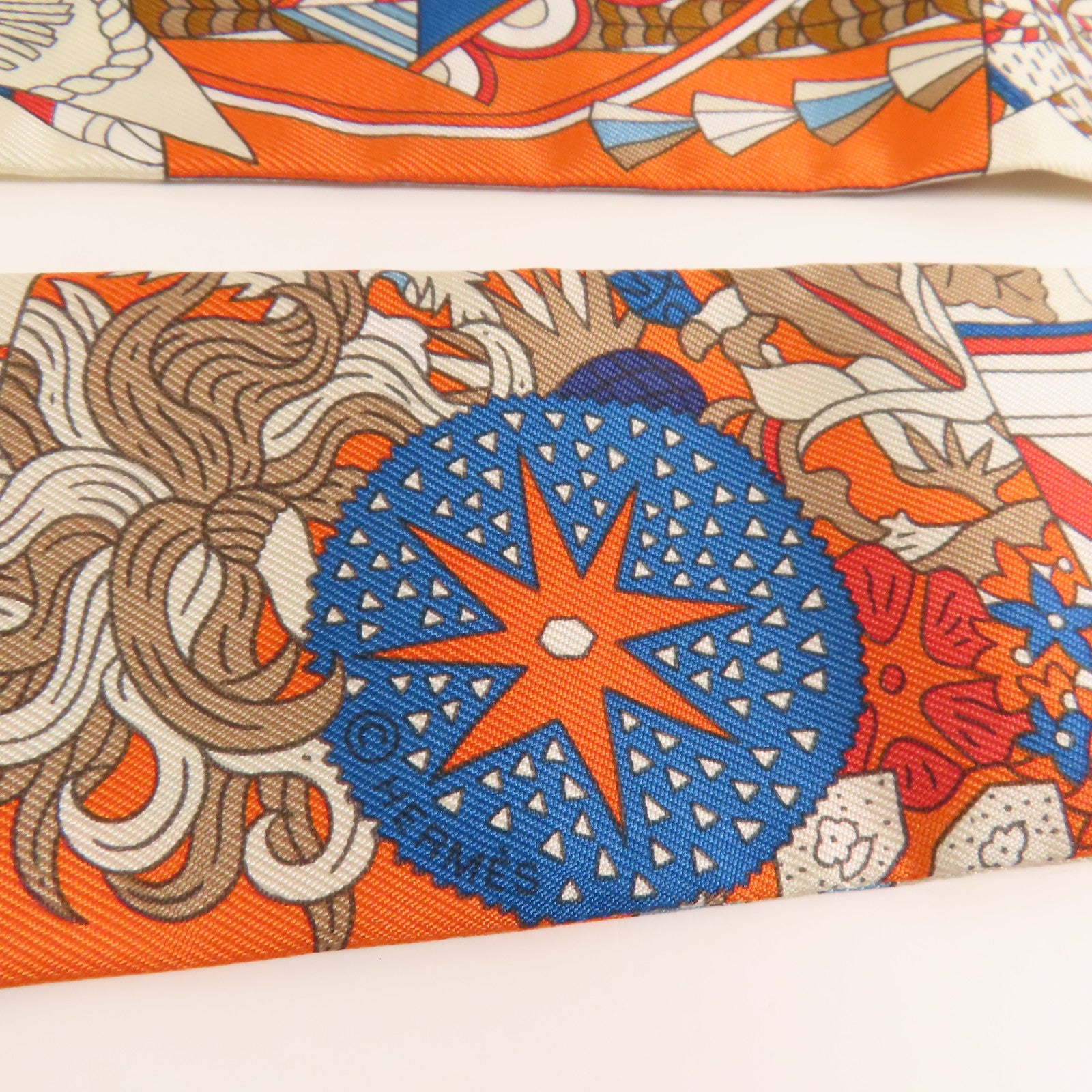 HERMES 絲質Twilly絲巾