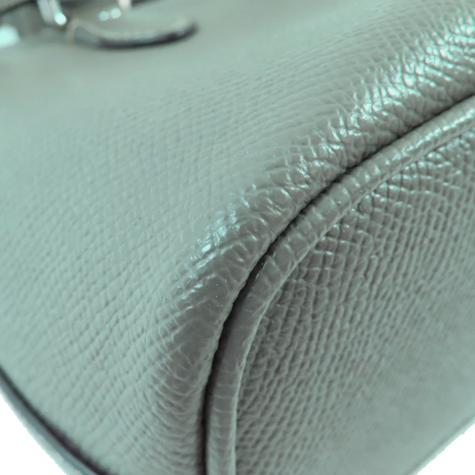 COACH 塗層皮革Mini Gallery Crossbody Bag銀扣手挽肩背袋兩用袋鼠尾草色
