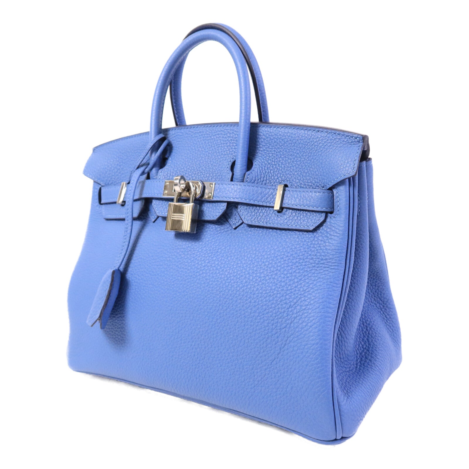 HERMES Togo皮革Birkin 25手挽袋Bleu Azur