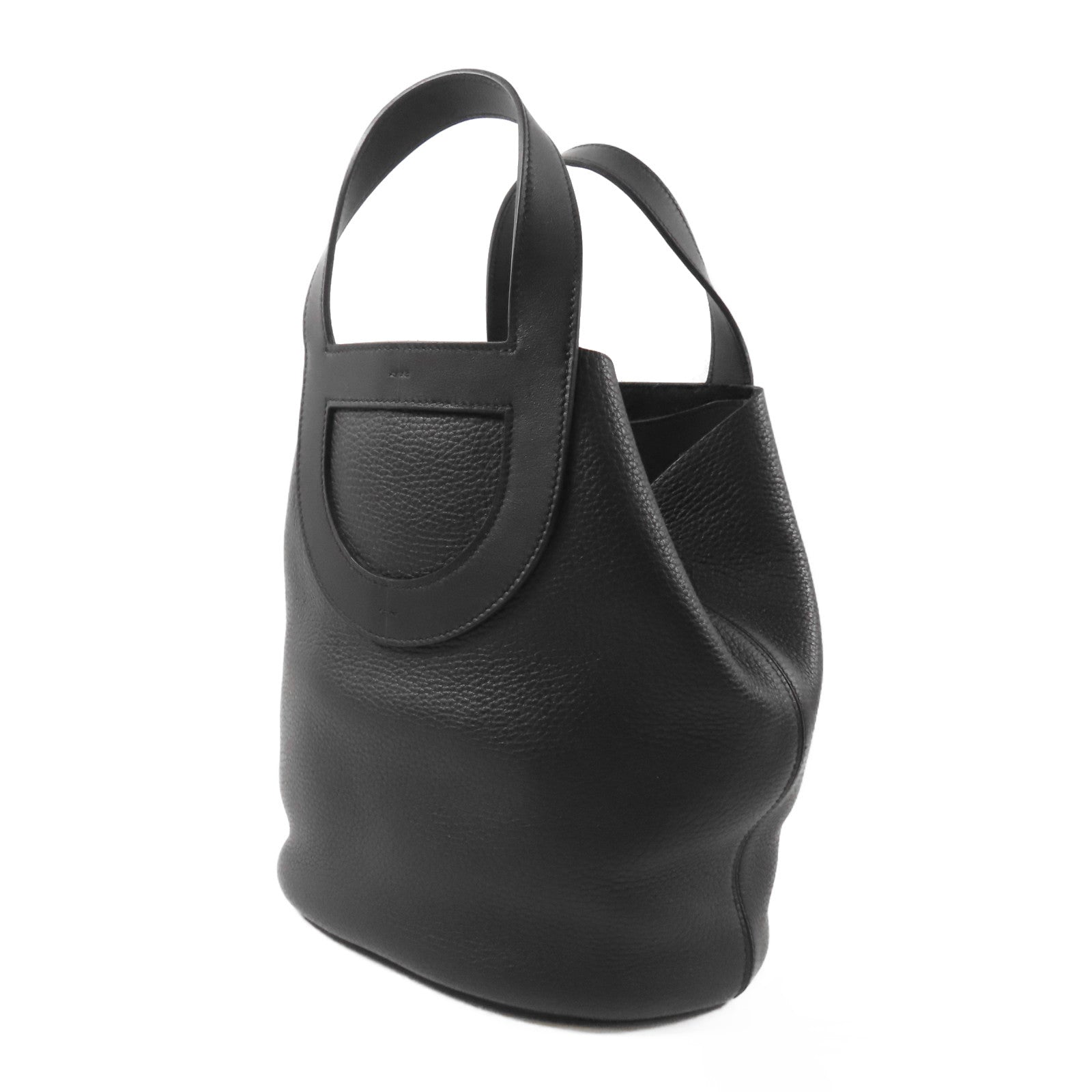 HERMES Clemence皮革In The Loop 22金扣手挽袋