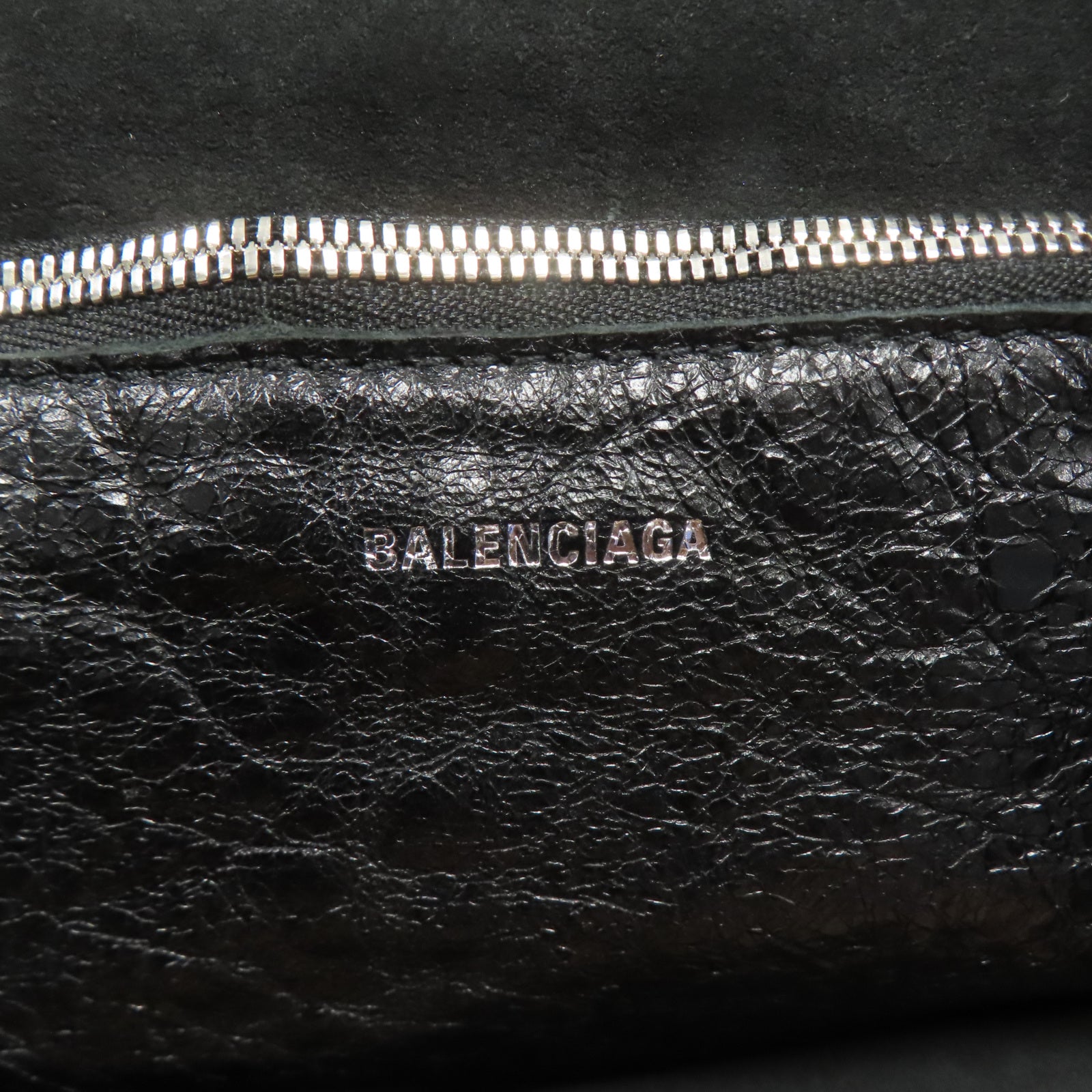 BALENCIAGA **【激減優惠】牛皮皮革Le Cagole Tote Bag銀扣手挽袋黑色