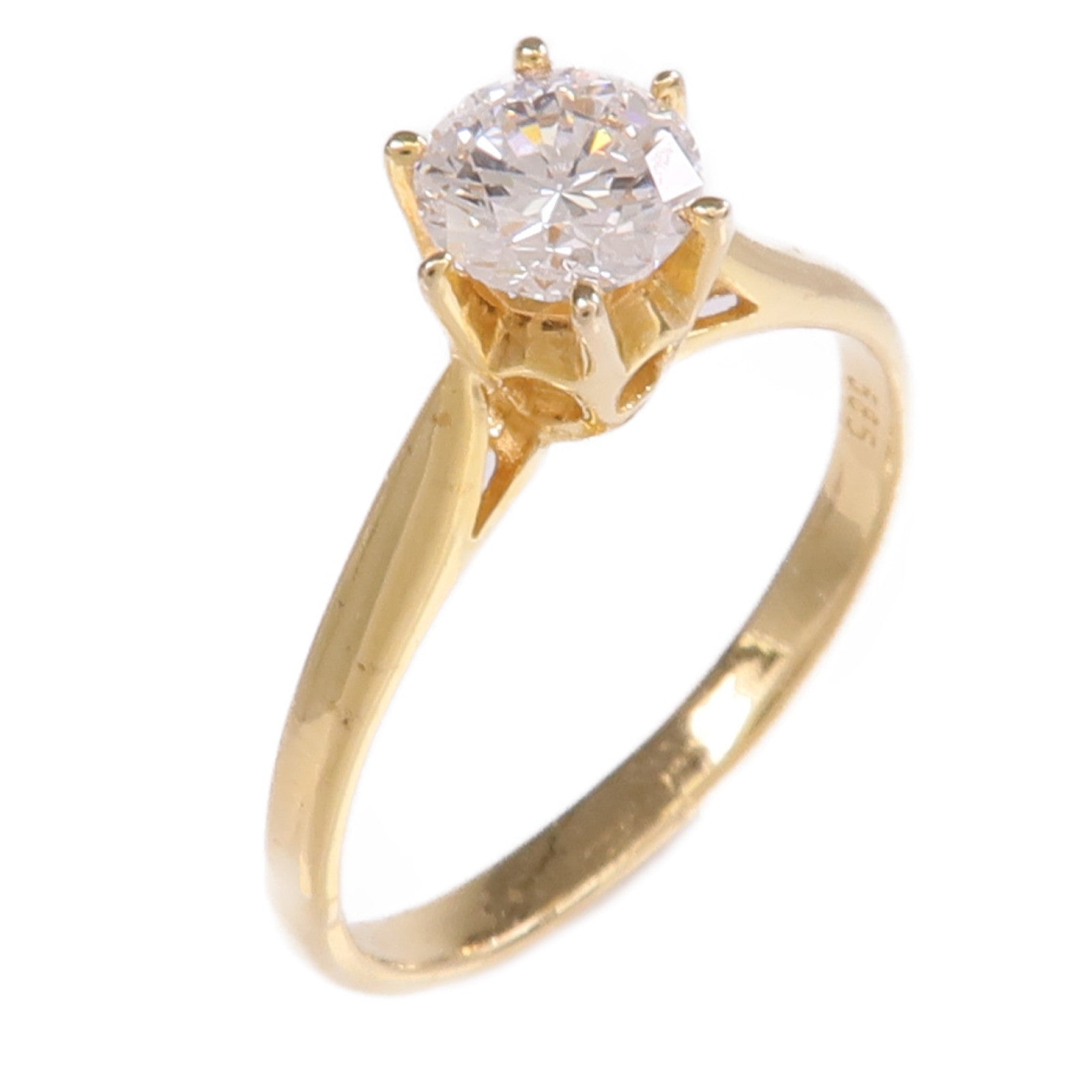 JEWELRY 14K黃金Diamond Ring鑽石戒指US#4.75