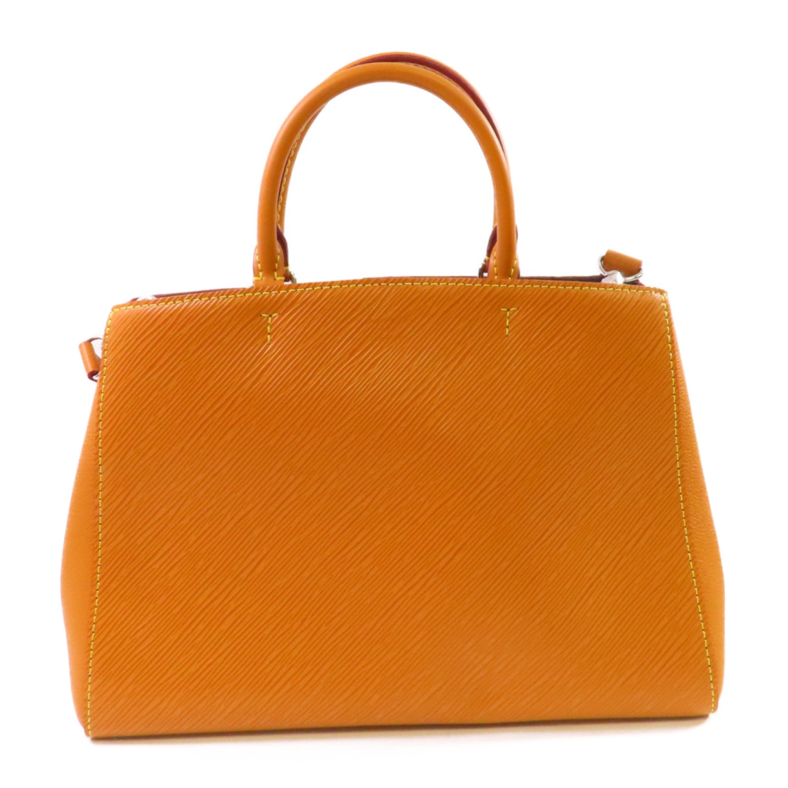 LOUIS VUITTON Epi Marelle Tote MM 2Way Shoulder Bag銀扣手挽肩背兩用袋啡色