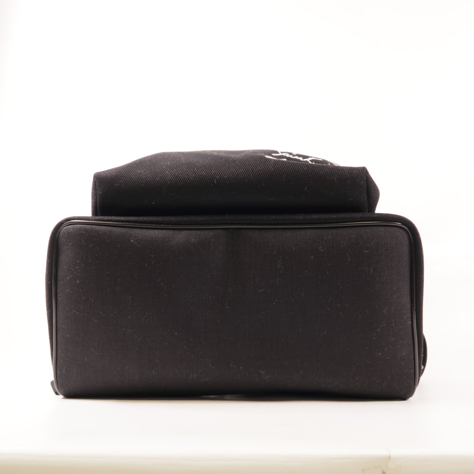 SAINT LAURENT YSL SHW City Backpack Rucksack 534968 Canvas Black