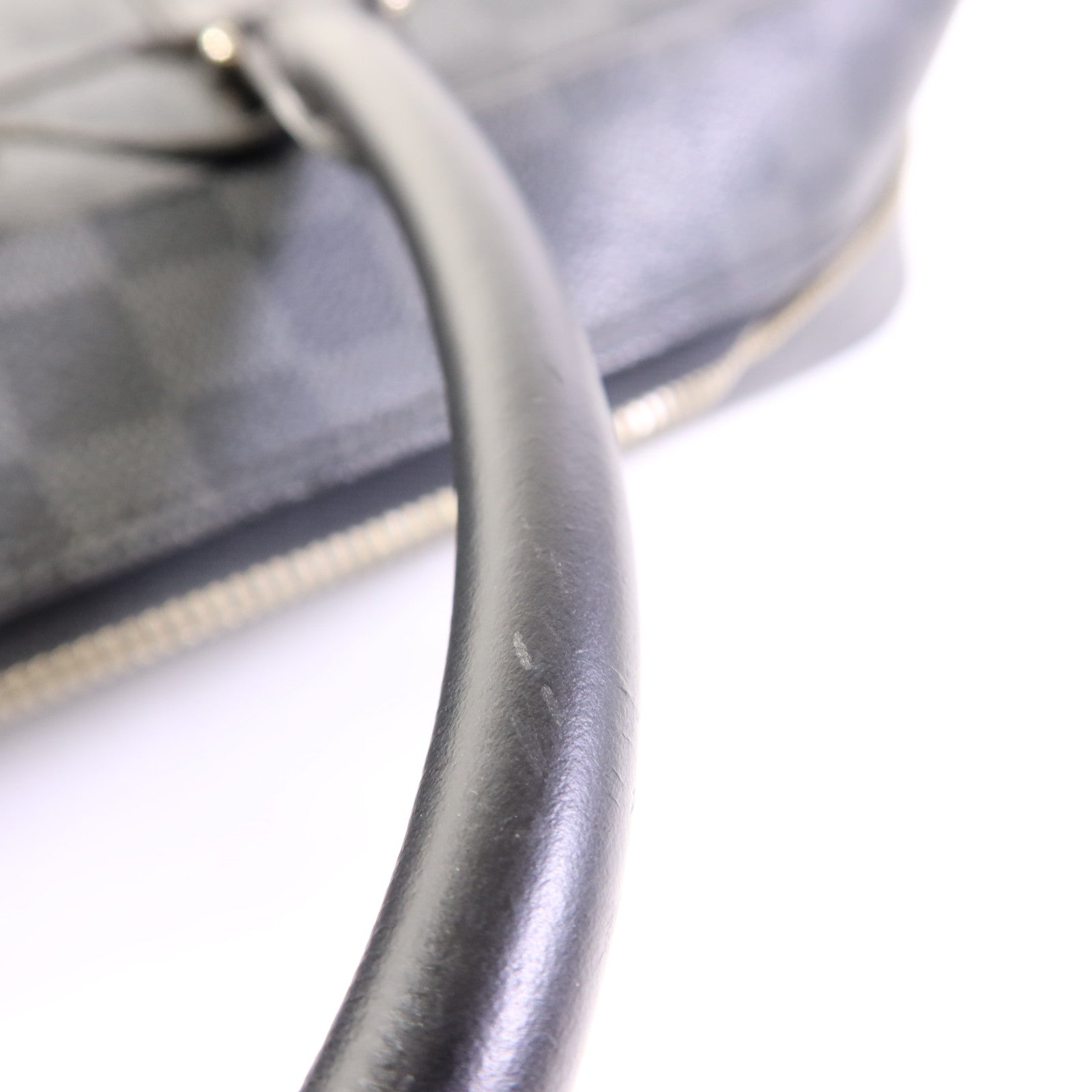 LOUIS VUITTON Damier Graphite Porte Documents Voyage銀扣肩背袋