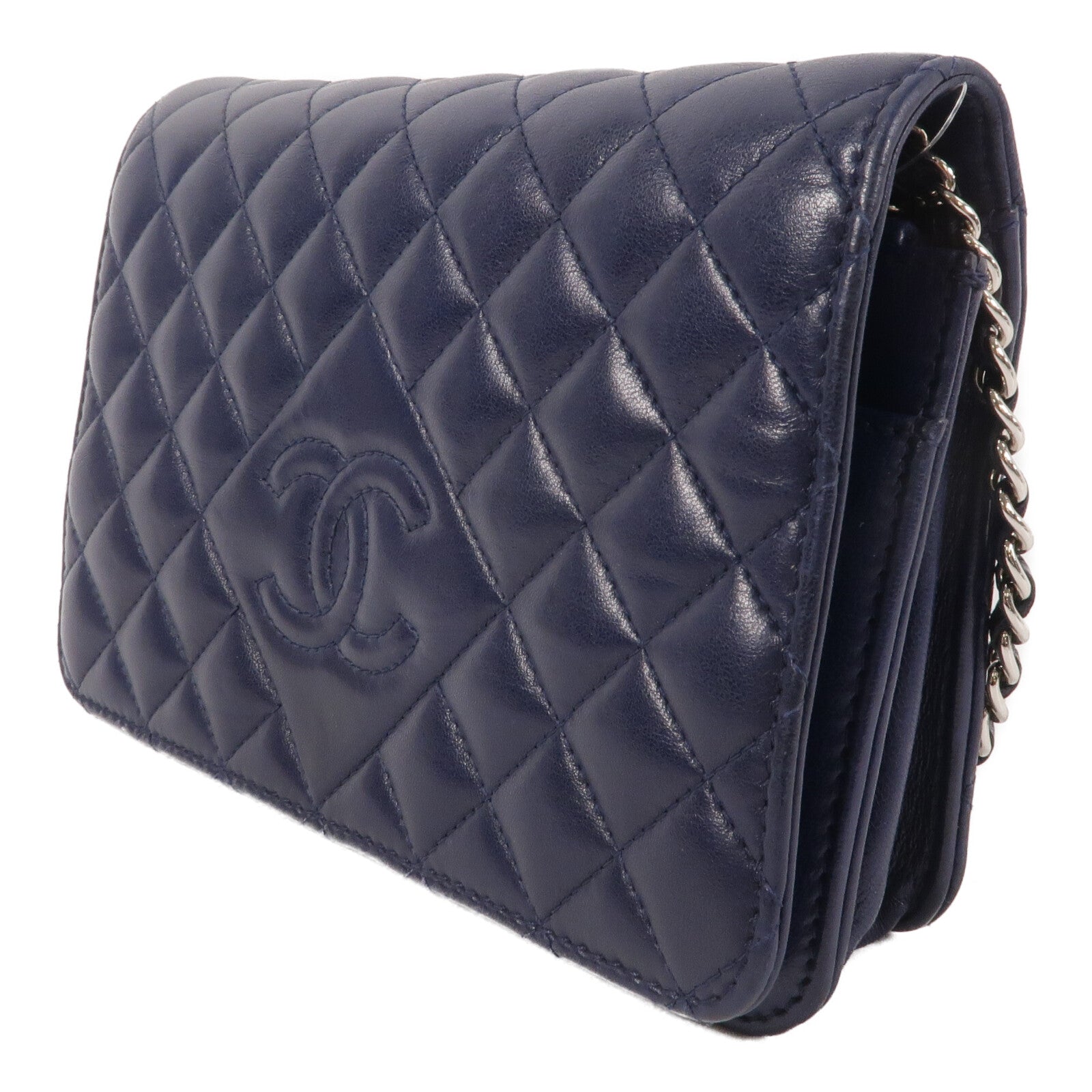 CHANEL 羊皮皮革WOC Wallet On Chain鏈帶肩背袋