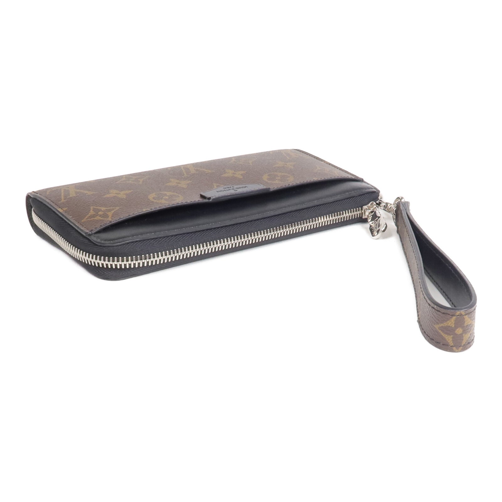 LOUIS VUITTON Monogram Macassar Zippy Dragonne銀扣長錢包