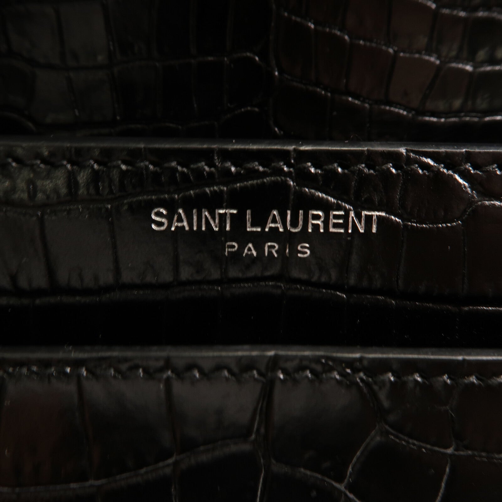 SAINT LAURENT 牛皮皮革Shoulder Bag銀扣肩背袋