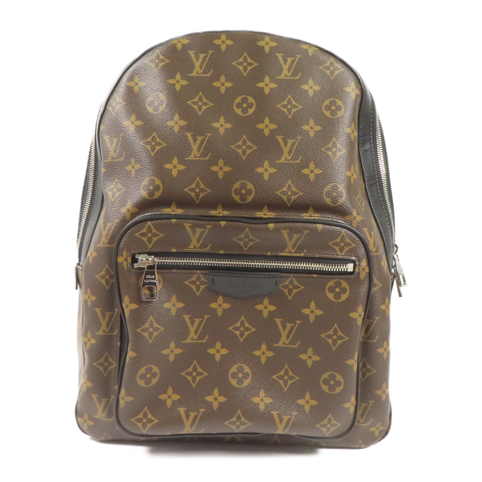 LOUIS VUITTON Monogram Macassar Josh Backpack銀扣背包