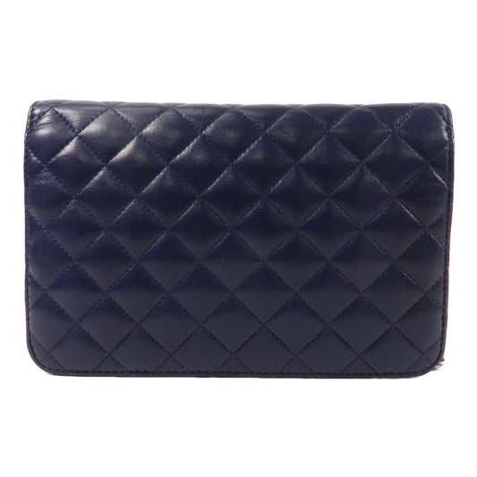 CHANEL 羊皮皮革WOC Wallet On Chain鏈帶肩背袋