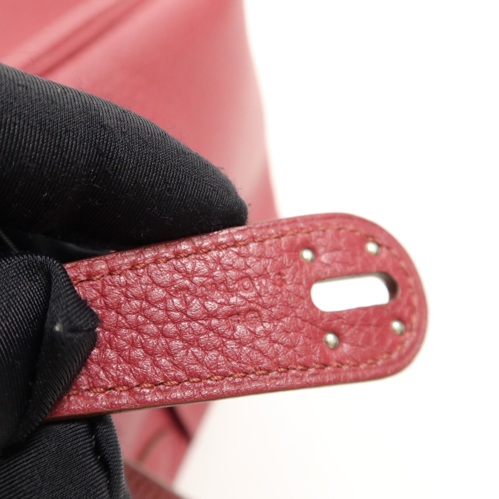 HERMES Clemence皮革Lindy 30肩背袋Ruby
