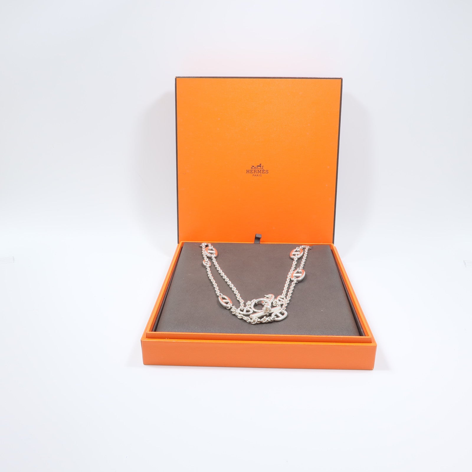 HERMES 925純銀Farandole Long Necklace項鍊