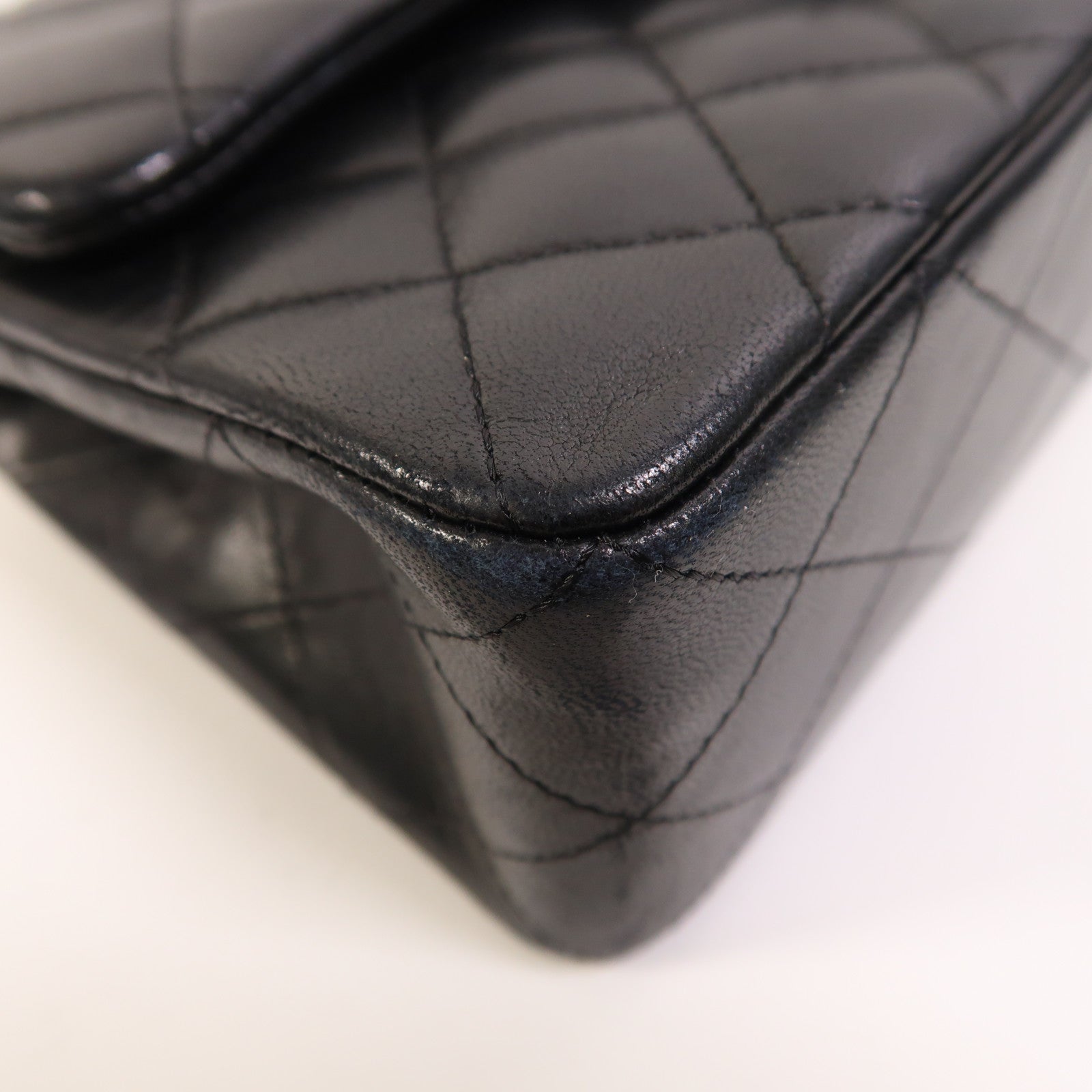 CHANEL 羊皮皮革Classic 23銀扣鏈帶肩背袋