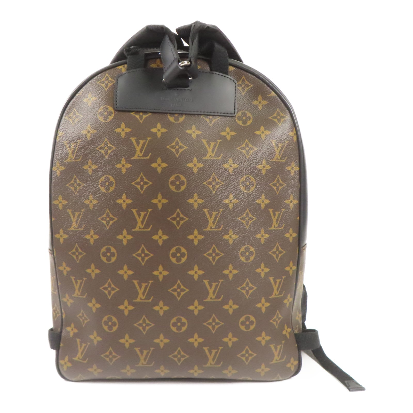 LOUIS VUITTON Monogram Macassar Josh Backpack銀扣背包