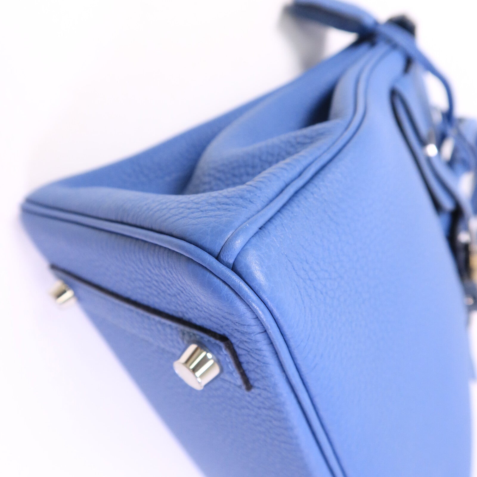 HERMES Togo皮革Birkin 25手挽袋Bleu Azur