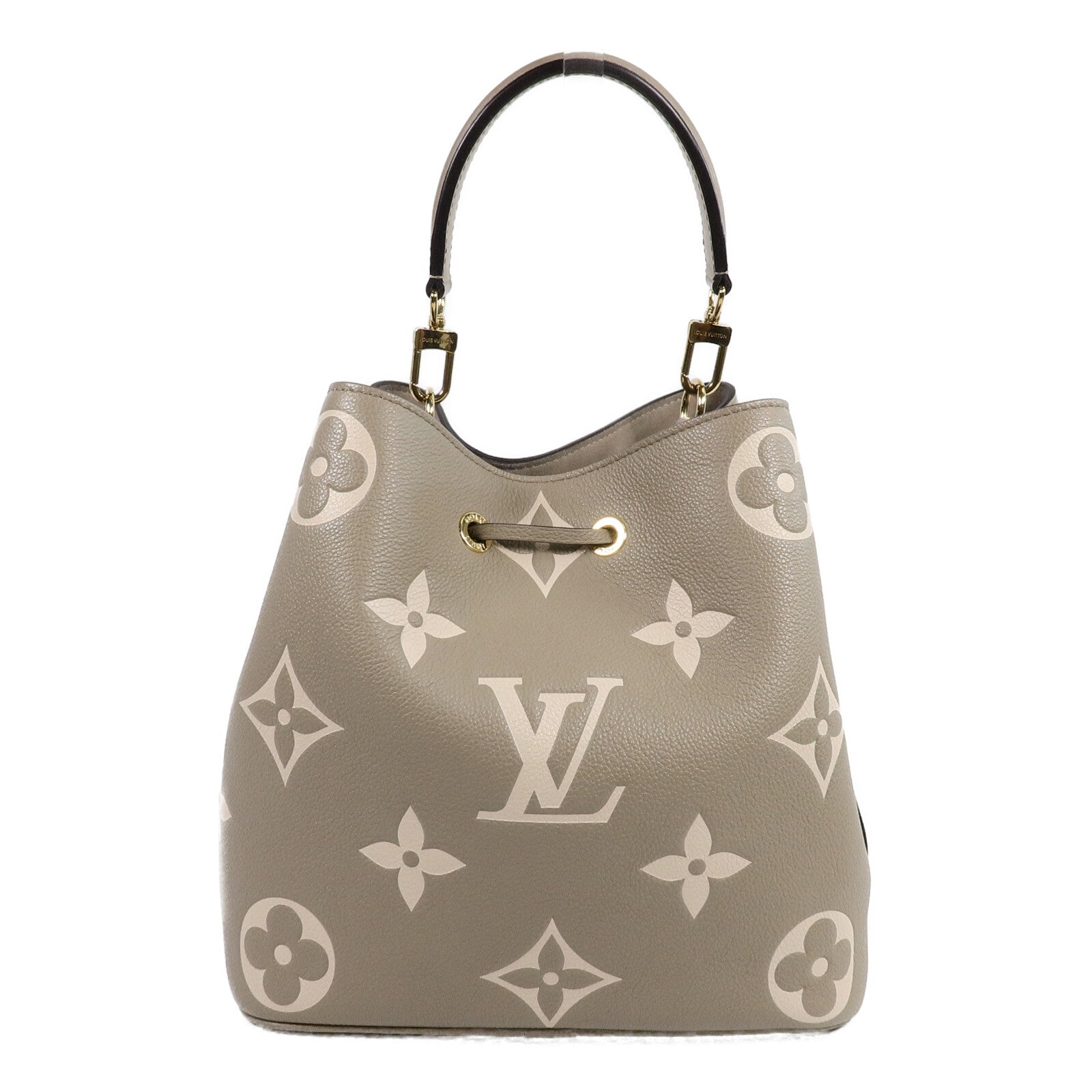 LOUIS VUITTON Monogram Empreinte Neo Noe MM金扣手挽肩背兩用袋