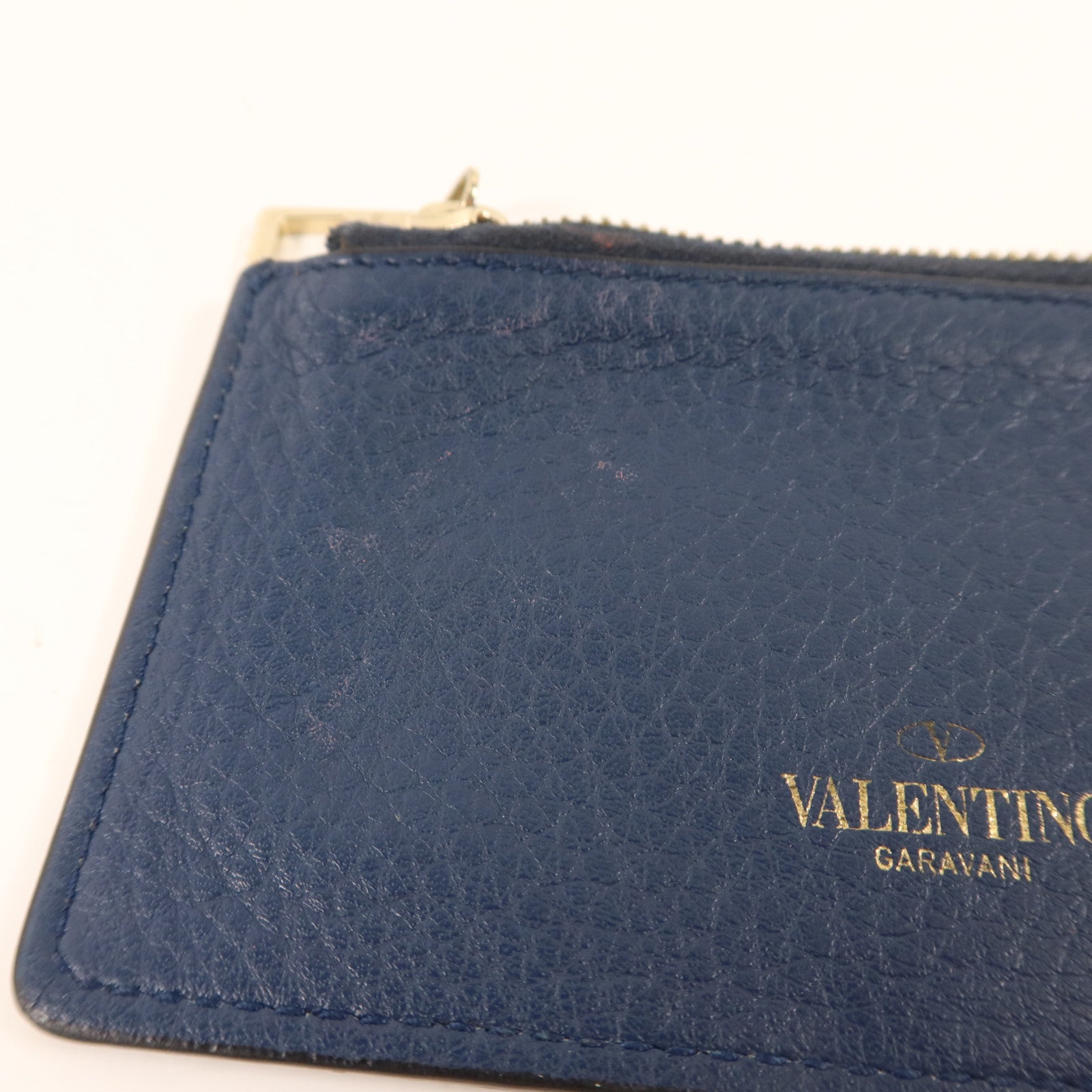 Valentino 【激減優惠】牛皮皮革Rockstud Wallet銀扣長錢包