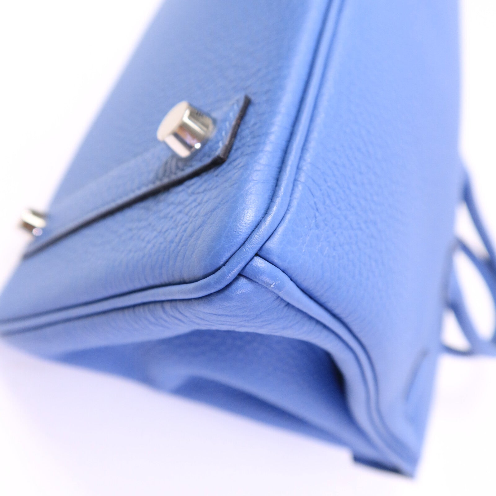 HERMES Togo皮革Birkin 25手挽袋Bleu Azur