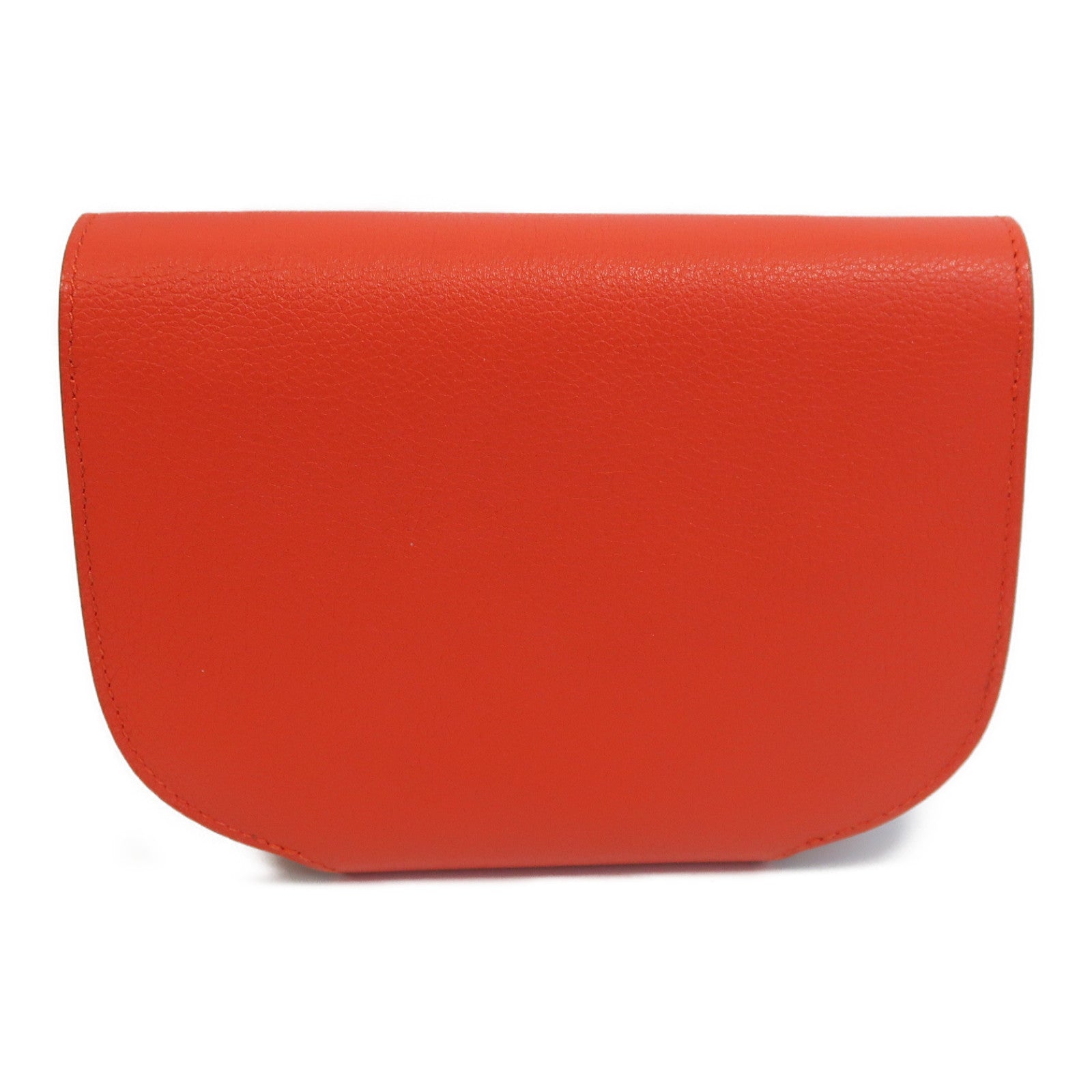 HERMES Evercolor皮革Convoyeur Mini金扣肩背袋Rouge Tomate/紅色