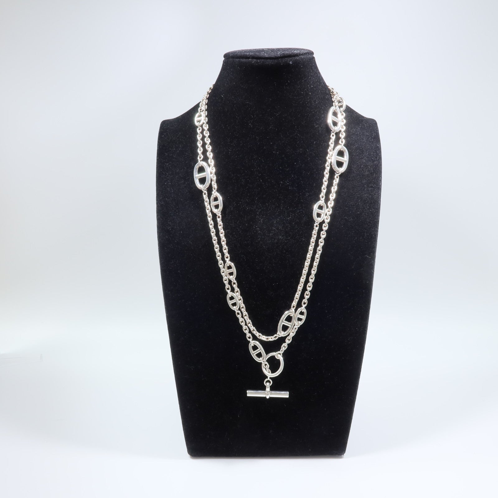 HERMES 925純銀Farandole Long Necklace項鍊