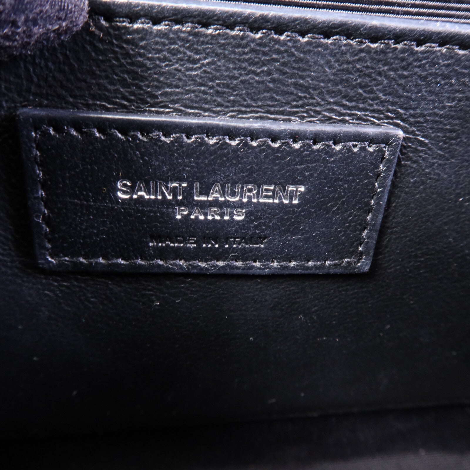 SAINT LAURENT 牛皮皮革Envelope Medium銀扣鏈帶肩背袋