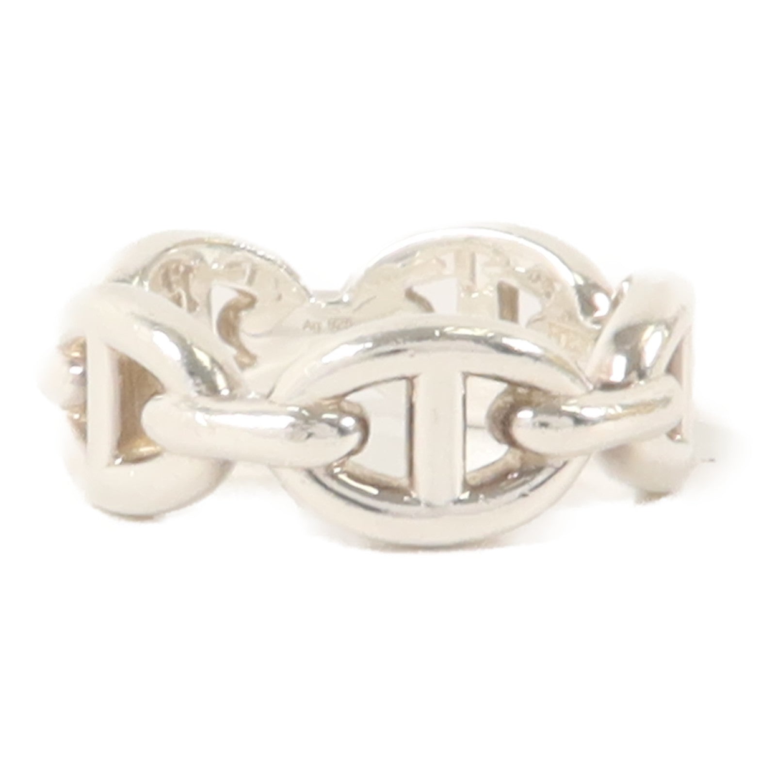 HERMES 925純銀Chaine D'Ancre Ring戒指