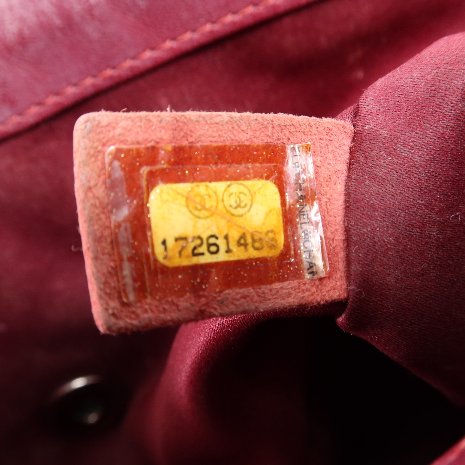 CHANEL 牛皮皮革Chain Shoulder銀扣鏈帶肩背袋