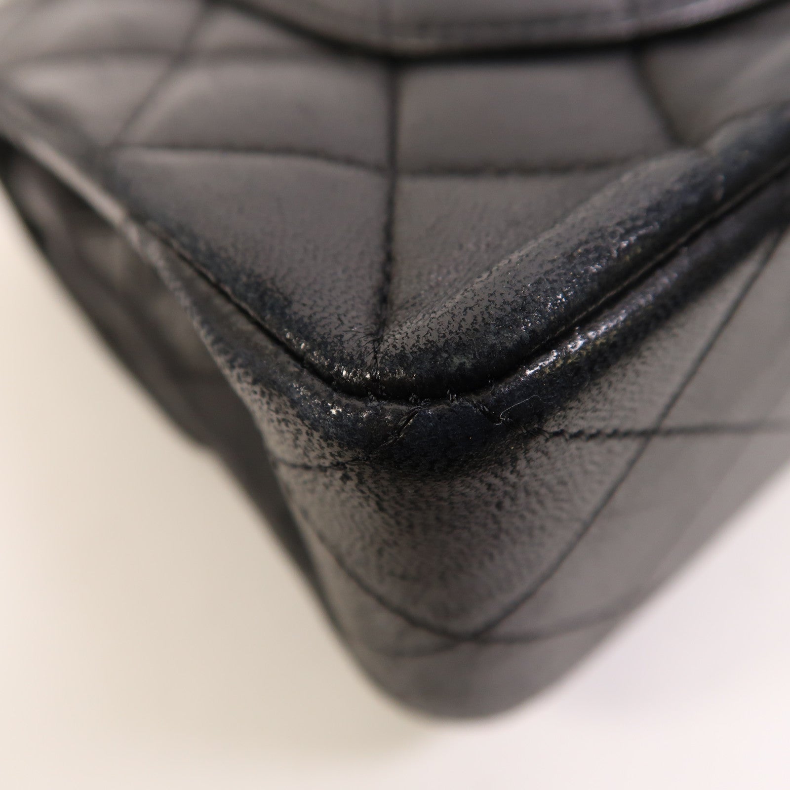 CHANEL 羊皮皮革Classic 23銀扣鏈帶肩背袋