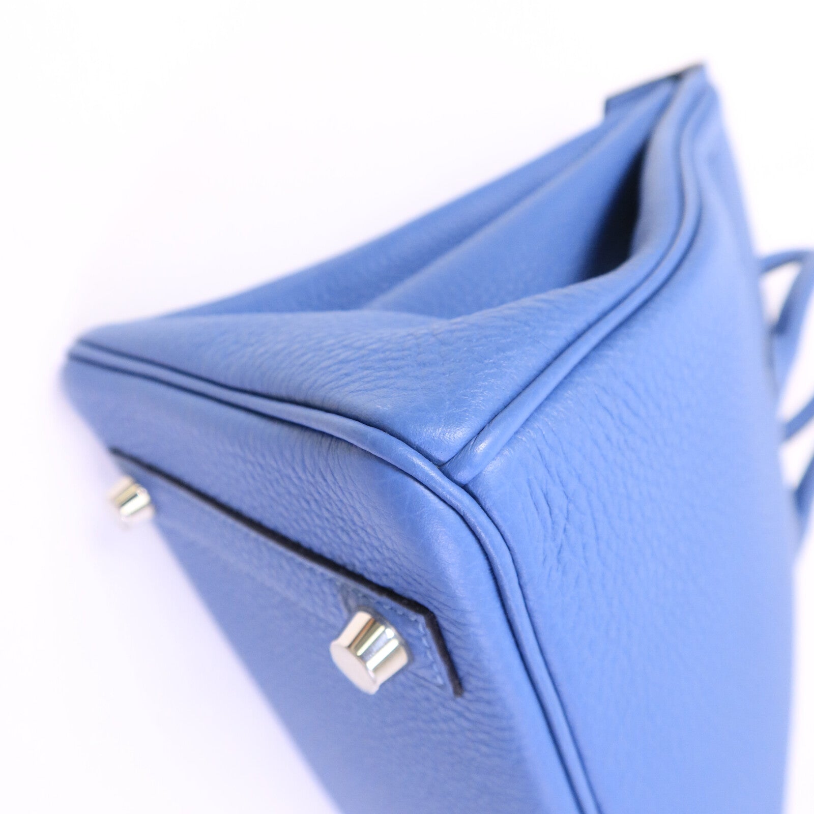 HERMES Togo皮革Birkin 25手挽袋Bleu Azur
