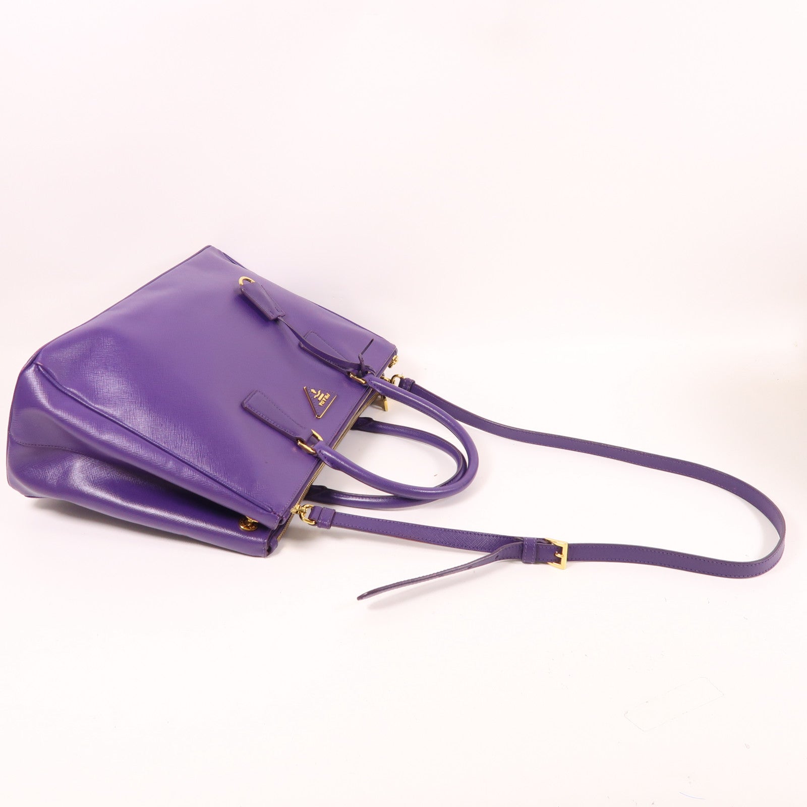 PRADA Saffiano皮革Killer Bag金扣手挽肩背兩用袋